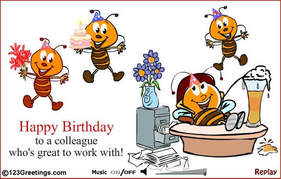 Happy Birthday Colleague Image