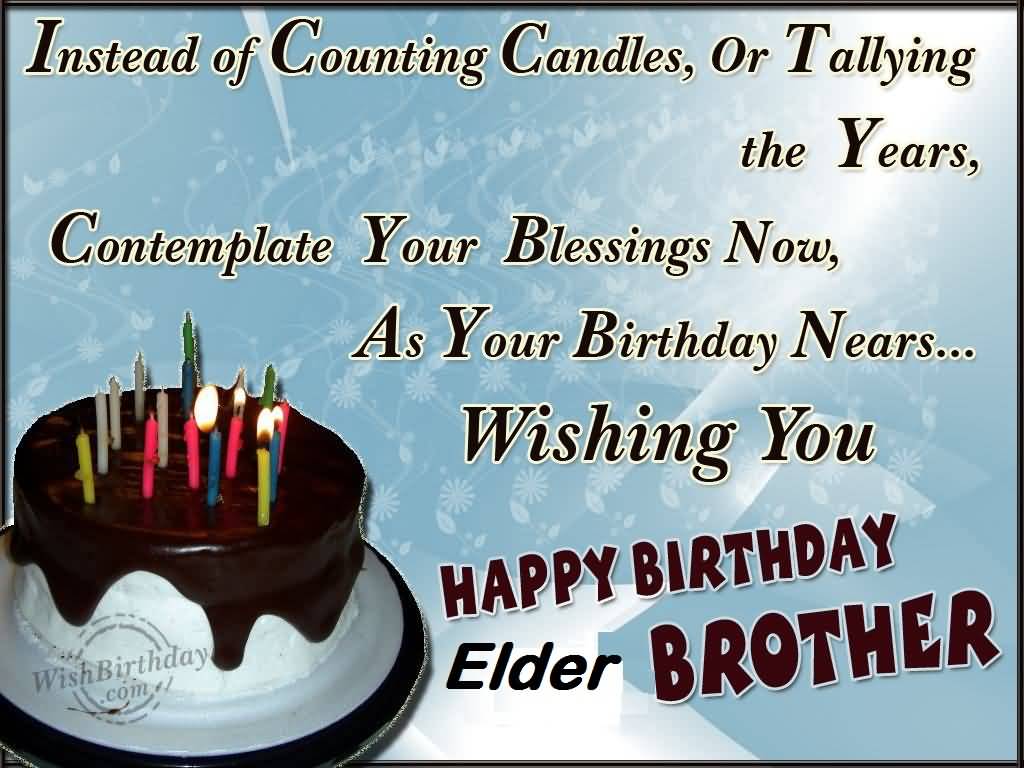 Wishing You Happy Birthday Elder Brother