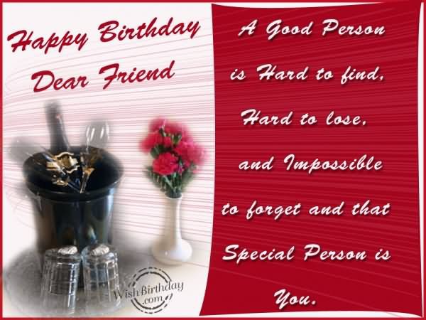 Birthday Wish For Dear Friend-wb01005