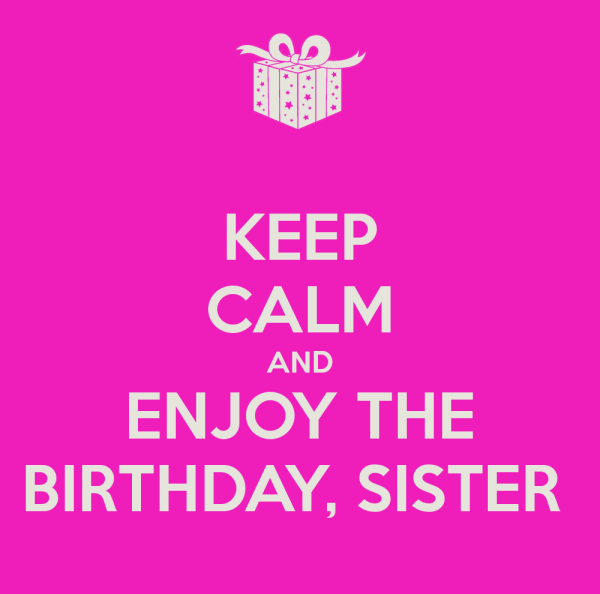 Enjoy The Birthday Sister-wb01012