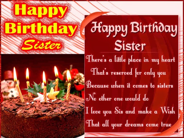 Happy Birthday Sister- Birthday Cake-wb2716