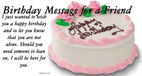 Birthday Message For A Friend
