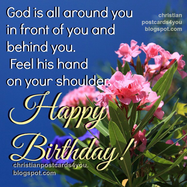 God Is All Around You Happy Birthday-wb0513