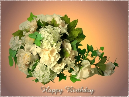 Happy Birthday With Yellow Rose !-wb01610