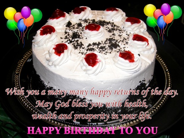 May God Bless You With Wealth Wish Birthday Birthday Wishes Pictures Images
