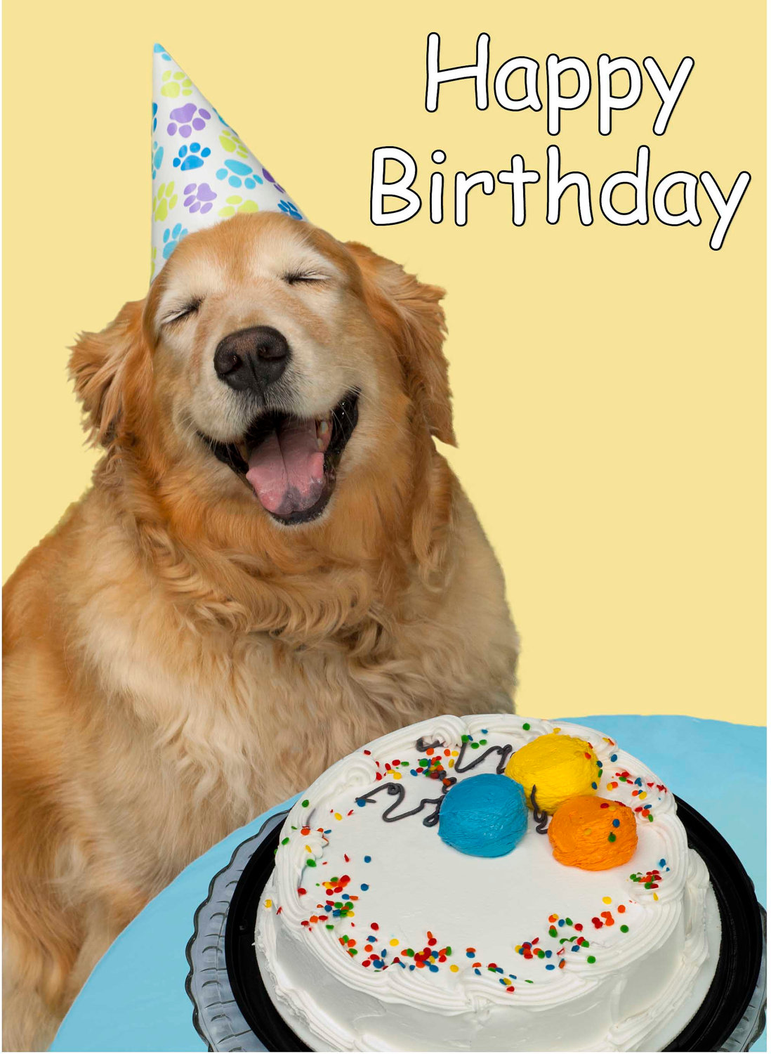 printable birthday cards dogs printable lab - cute puppy barking happy ...