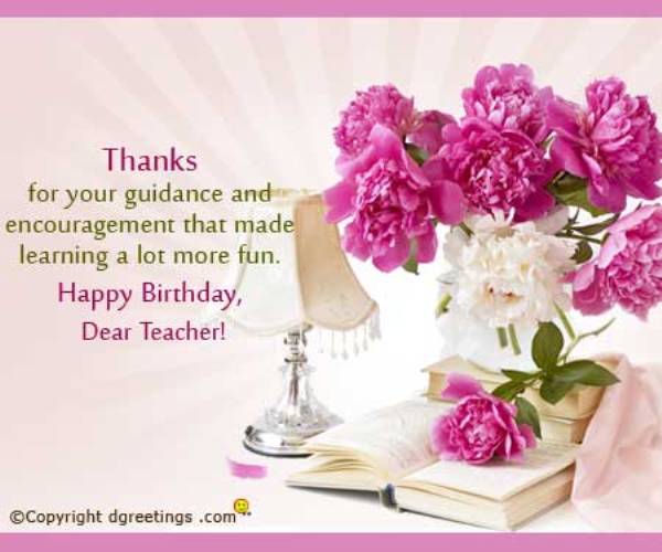 Happy Birthday Dear Teacher - Wish Birthday – Birthday Wishes, Pictures ...