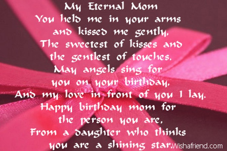 happy birthday mom poems from son