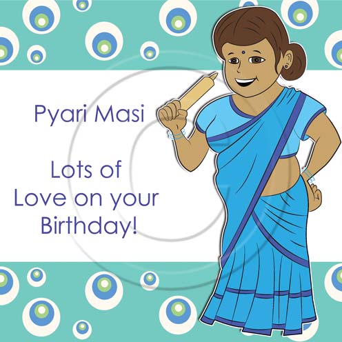 Pyari Masi Lots Of Love On Your Birthday-wb16113