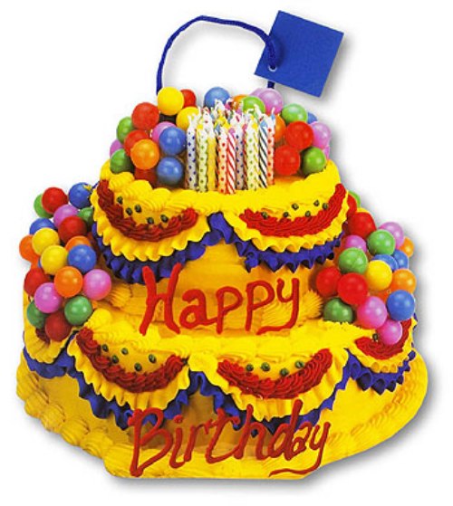 Happy Birthday With Yellow Cake-wb0160986